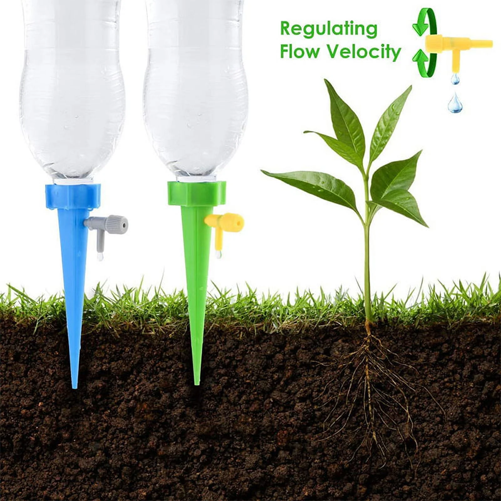 10pcs Plant Self Watering Devices Auto Drip Irrigation Watering Flower Device