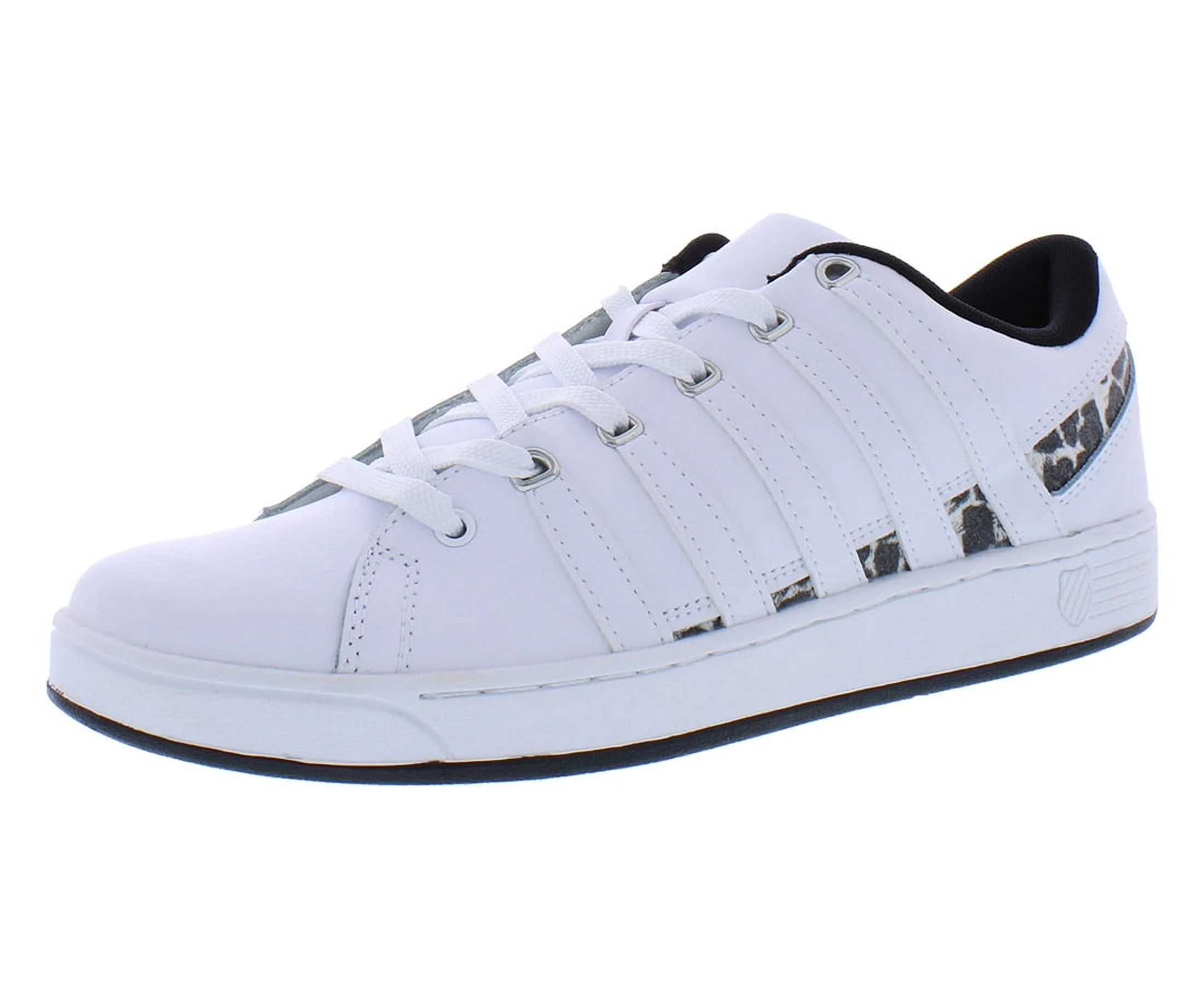 K-Swiss Ramli Court Womens Shoes Size 9.5, Color: White/Metalic Leopard