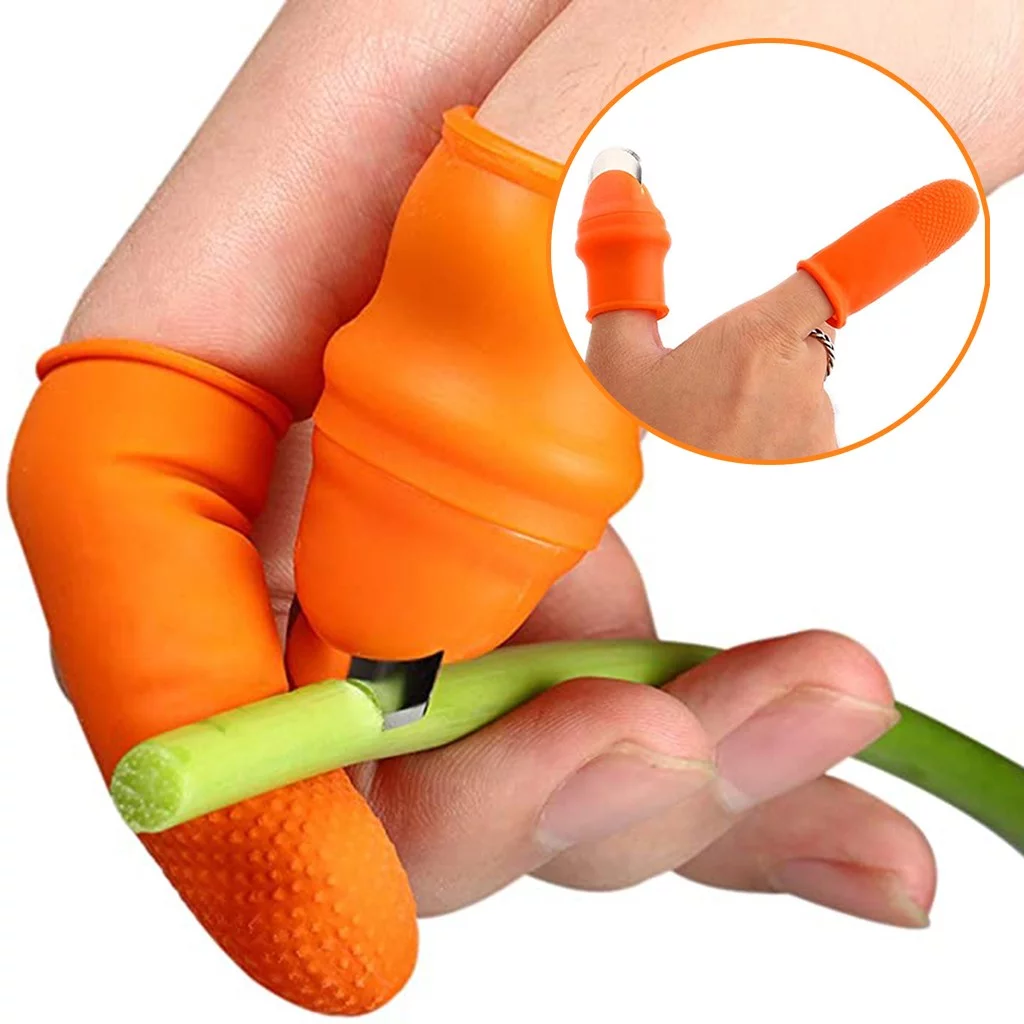 Vegetable Picking Potted Plants Trim Silicone Thumb Knife Set Knife Garden Tools