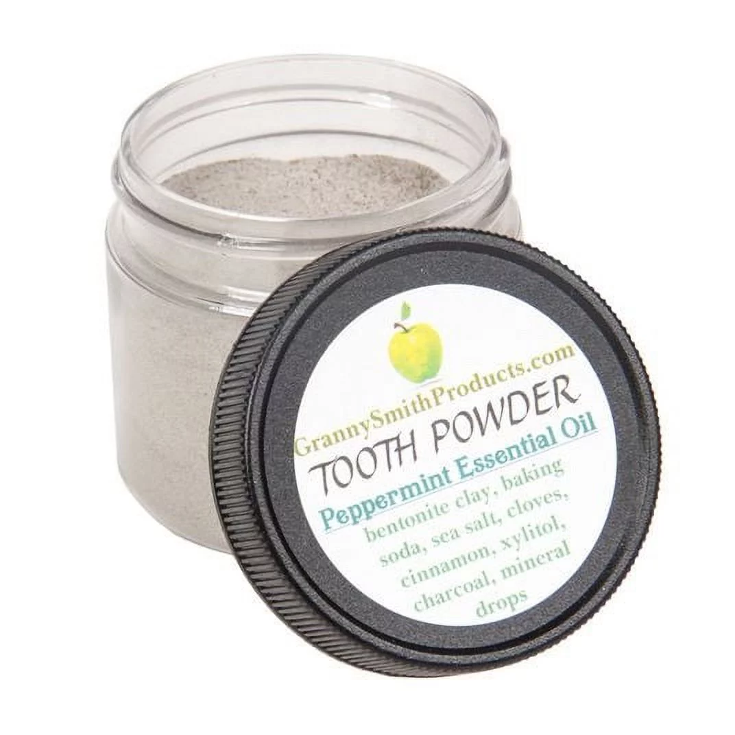 (Price/2 oz)Granny Smith Tooth Powder, Peppermint, All Natural