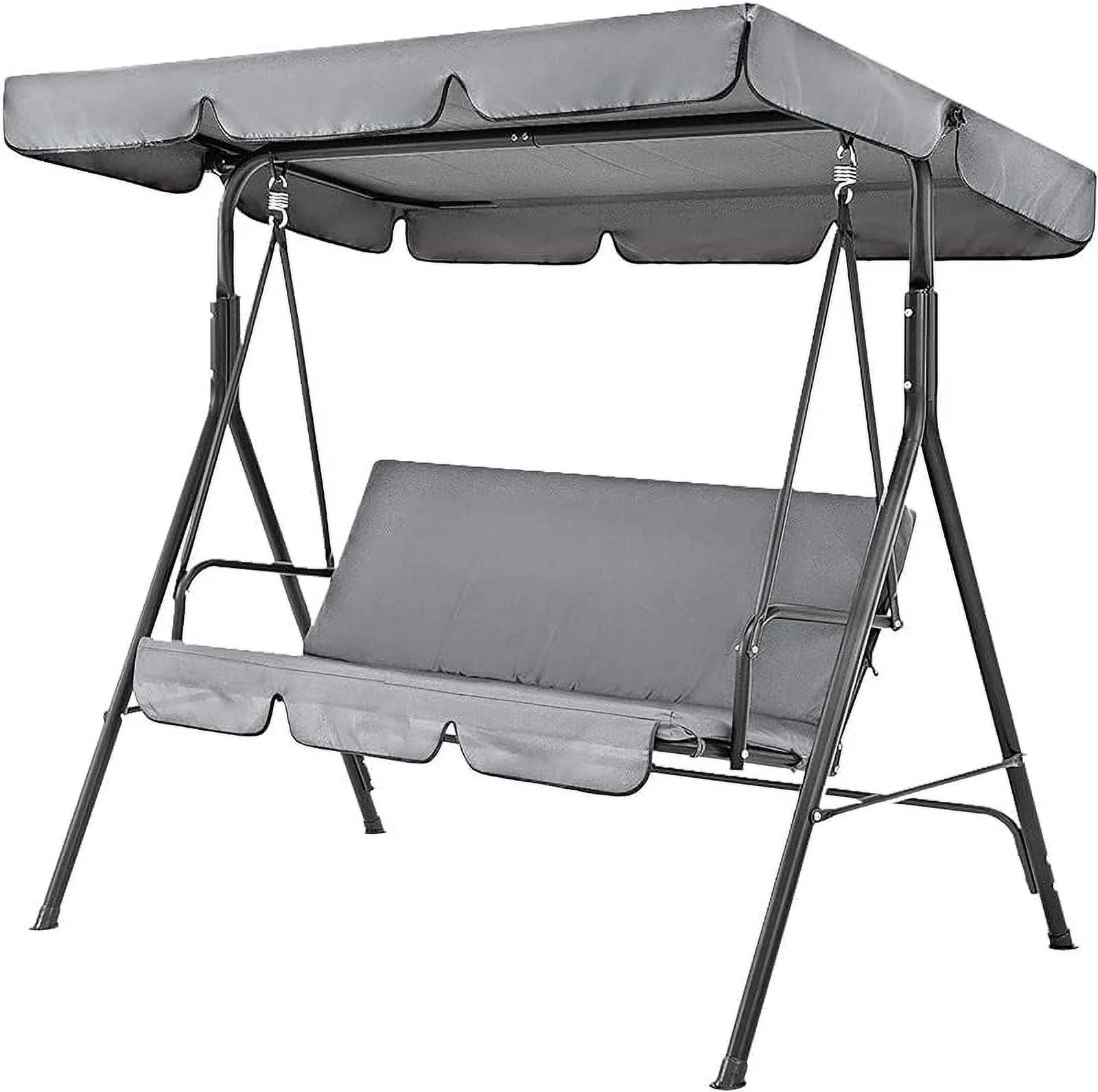 Generic Swing Canopy Replacement Outdoor Swing Seat Top Cover UV50 Sun Shade Patio Swing Cover for Outdoor,UV Resistant, Waterproof Polyester Patio Swing Cover