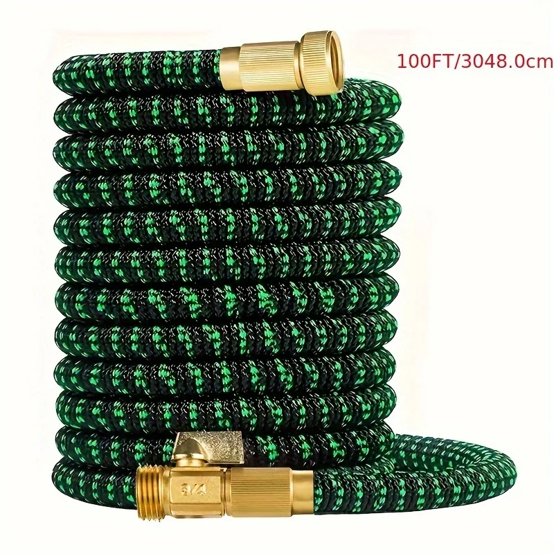 Super-Duty 3/4 Expandable Garden Hose - Magic Flexible & High-Pressure Resistant - Ideal for Car Wash & Lawn Irrigation - Telescopic Design, 4 Sizes, 2 Colors, American Standard