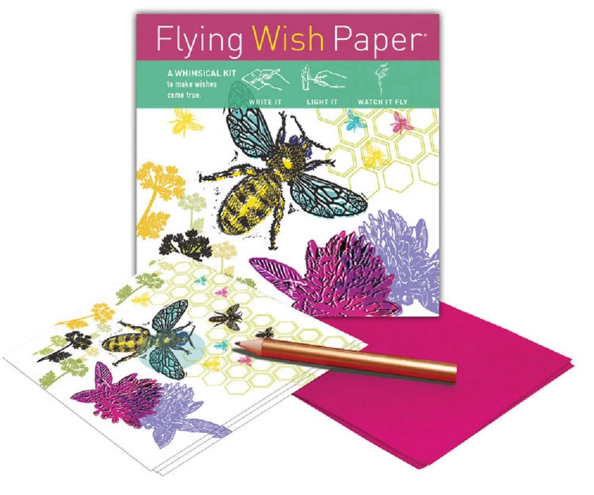 Flying Wish Paper Combo Pack - Koi Pond & Just Bee - Mini Kit Combo - 2 Mini Kits, 5
