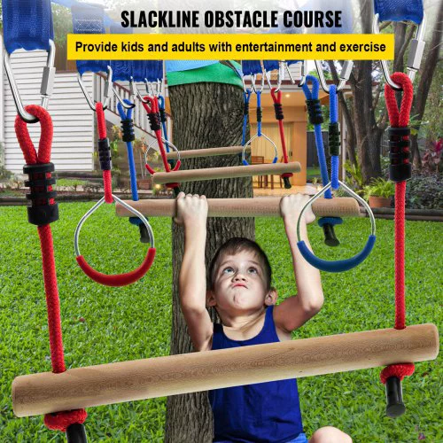 Vevor  80 ft. Slackline Obstacle Course