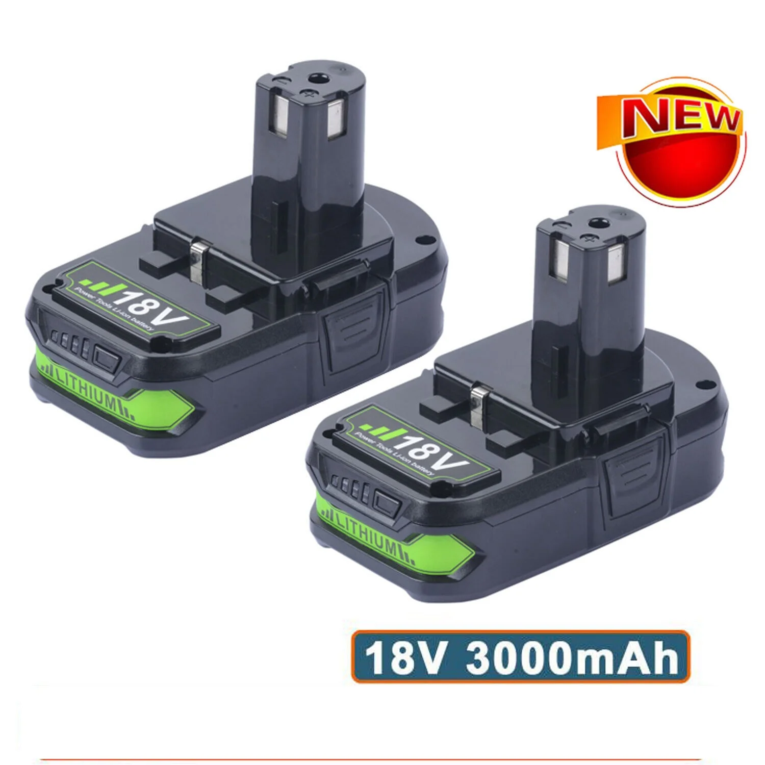 4 Batteries  3Ah / 18V P108 For RYOBI 18V One+ Plus High Capacity Lithium-ion P104 P107 P102 BPL1820