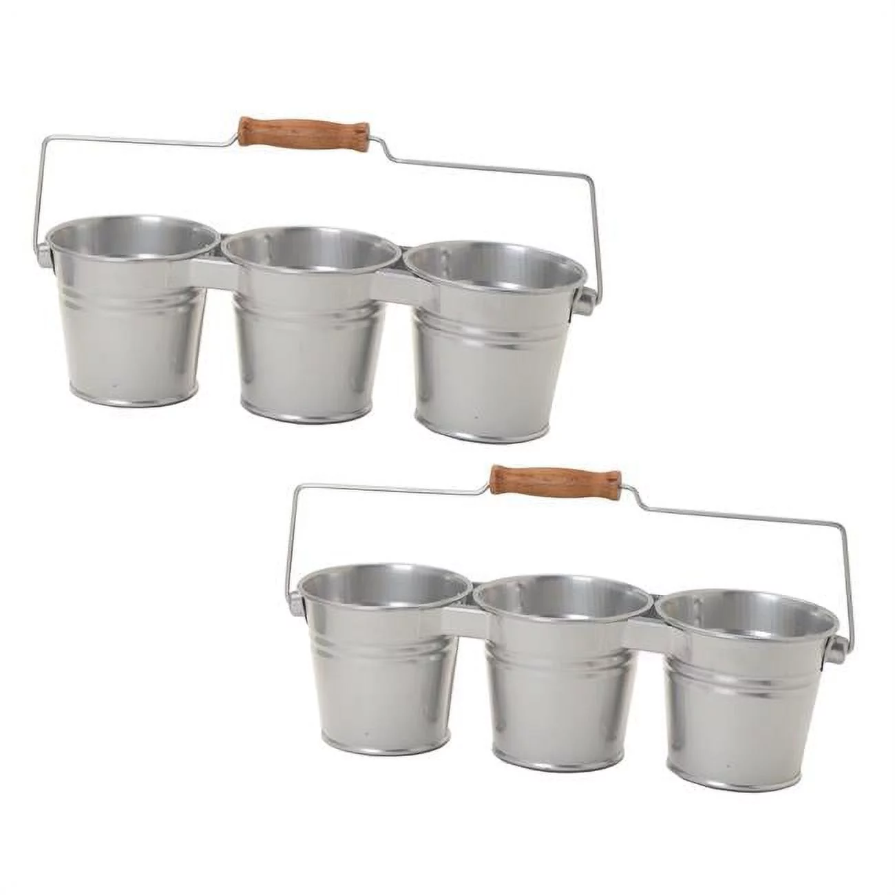 8331 S-2 Galvanized Steel Steel Window Box Planter - Set of 2