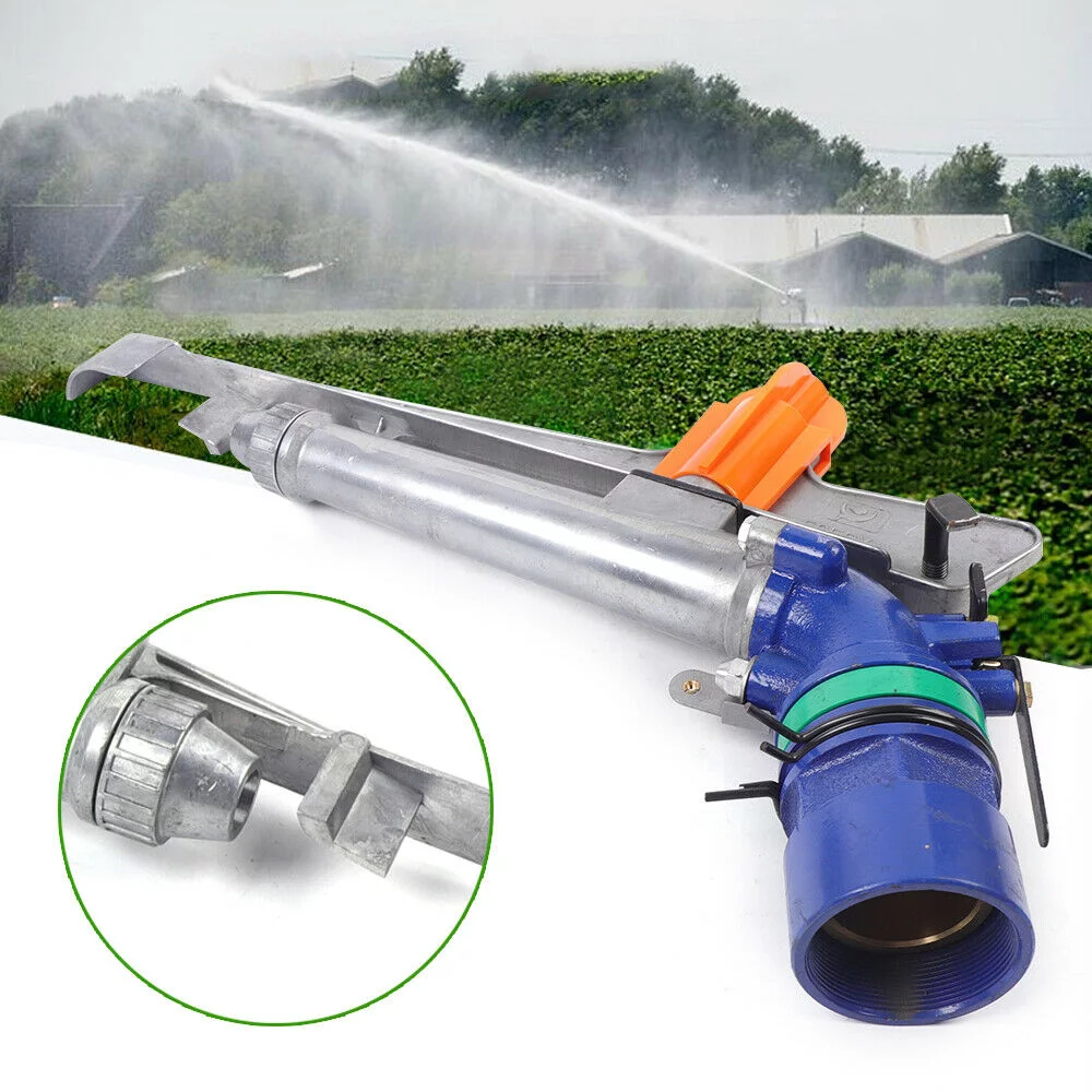 2.62in 360°Adjustable Irrigation Sprinkler Large-area Watering Spray Gun 65-80m