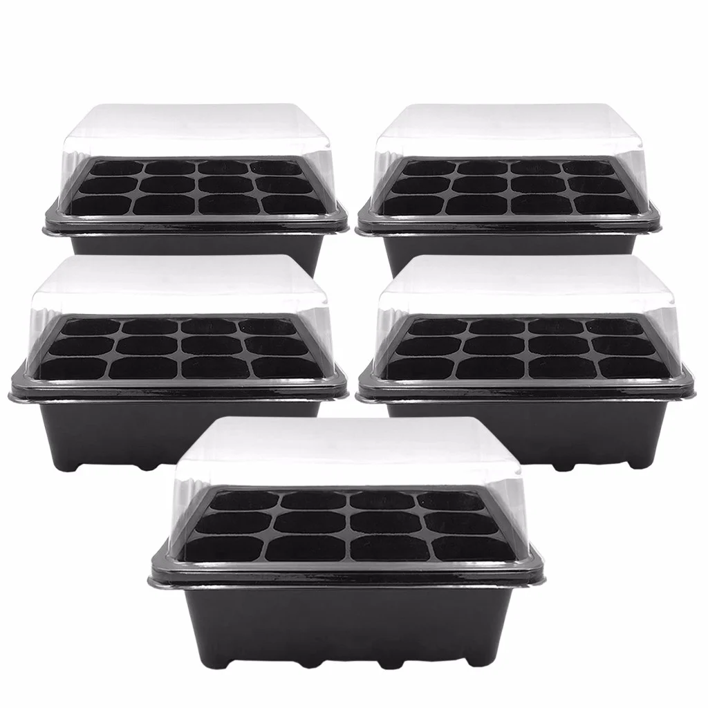 12 Cells Hole Nursery Pots Plant Seed Box Tray Insert Seeding Case
