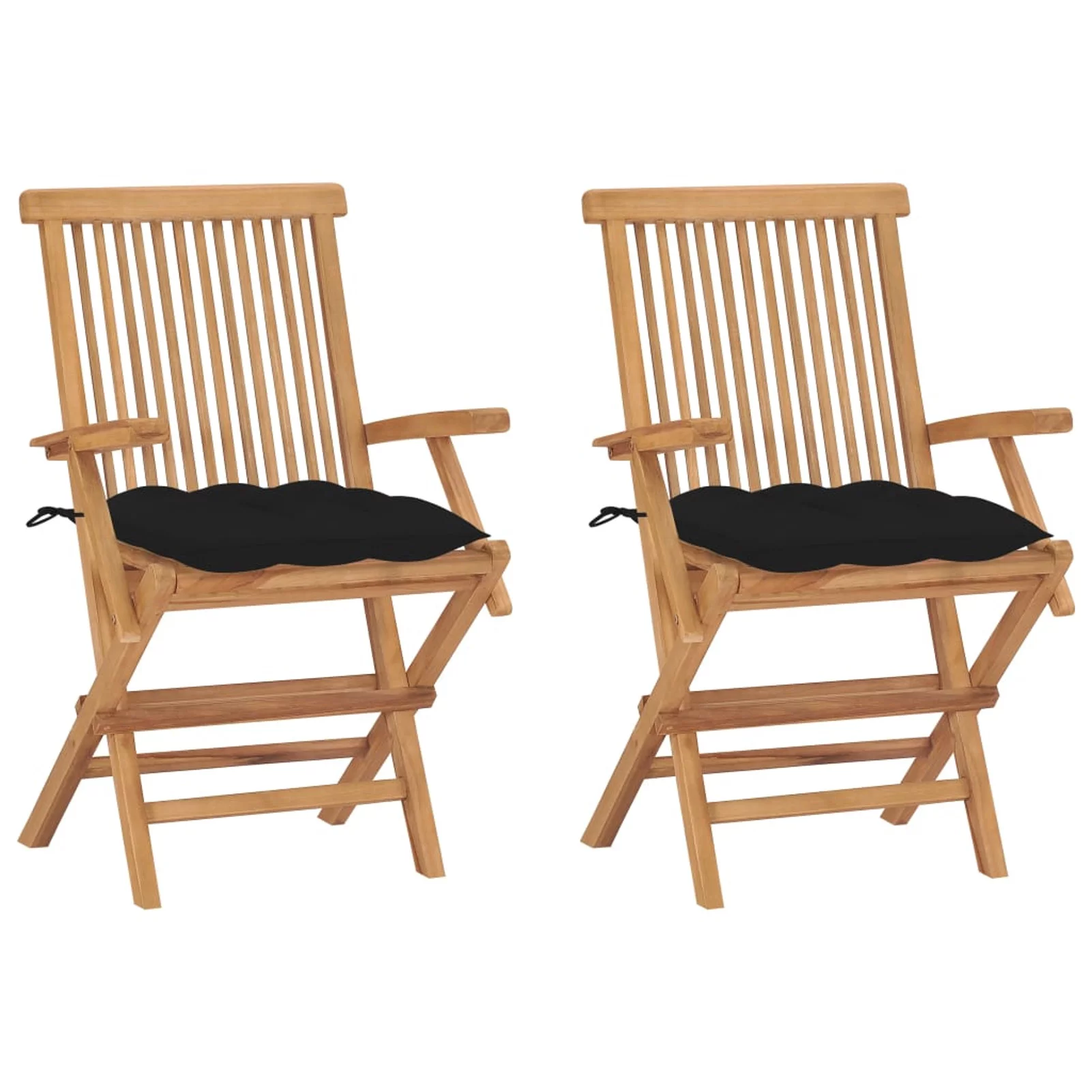Andoer parcel,With Cushions Chairs Furniture Teak Wood Patio Chair 2 Pcs Teak Patio Chairs Set Balcony Wooden Dinner Patio Table Chairs FurnitureDeckDeck LawnBalcony Wooden