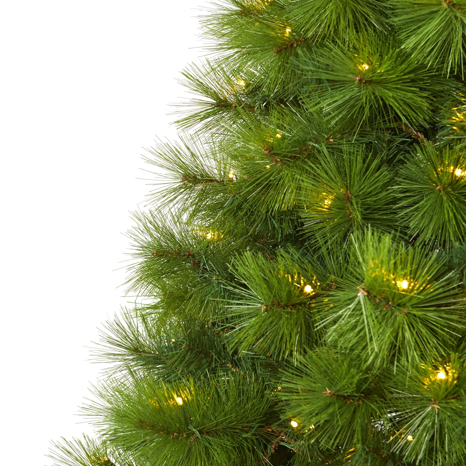HomeStock Naturally Nice 6Ft. Green Scotch Pine Artificial Christmas Tree With 300 Clear Led Lights