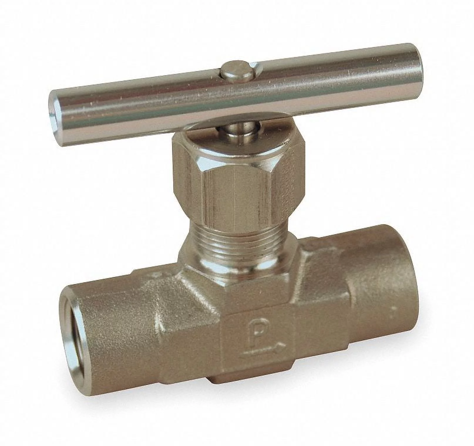 Parker Needle Valve,Straight,316 SS,1/2 In,FNPT 8F-V12LR-SS