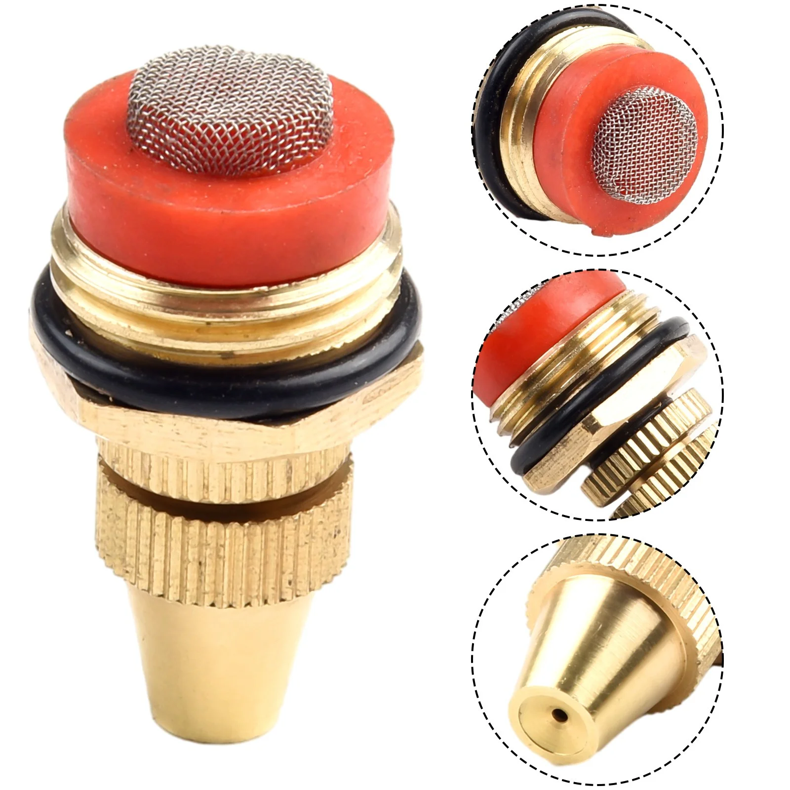 1/2 Inch Brass Adjustable Sprinkler Garden Lawn Atomizing Water Spray Nozzle