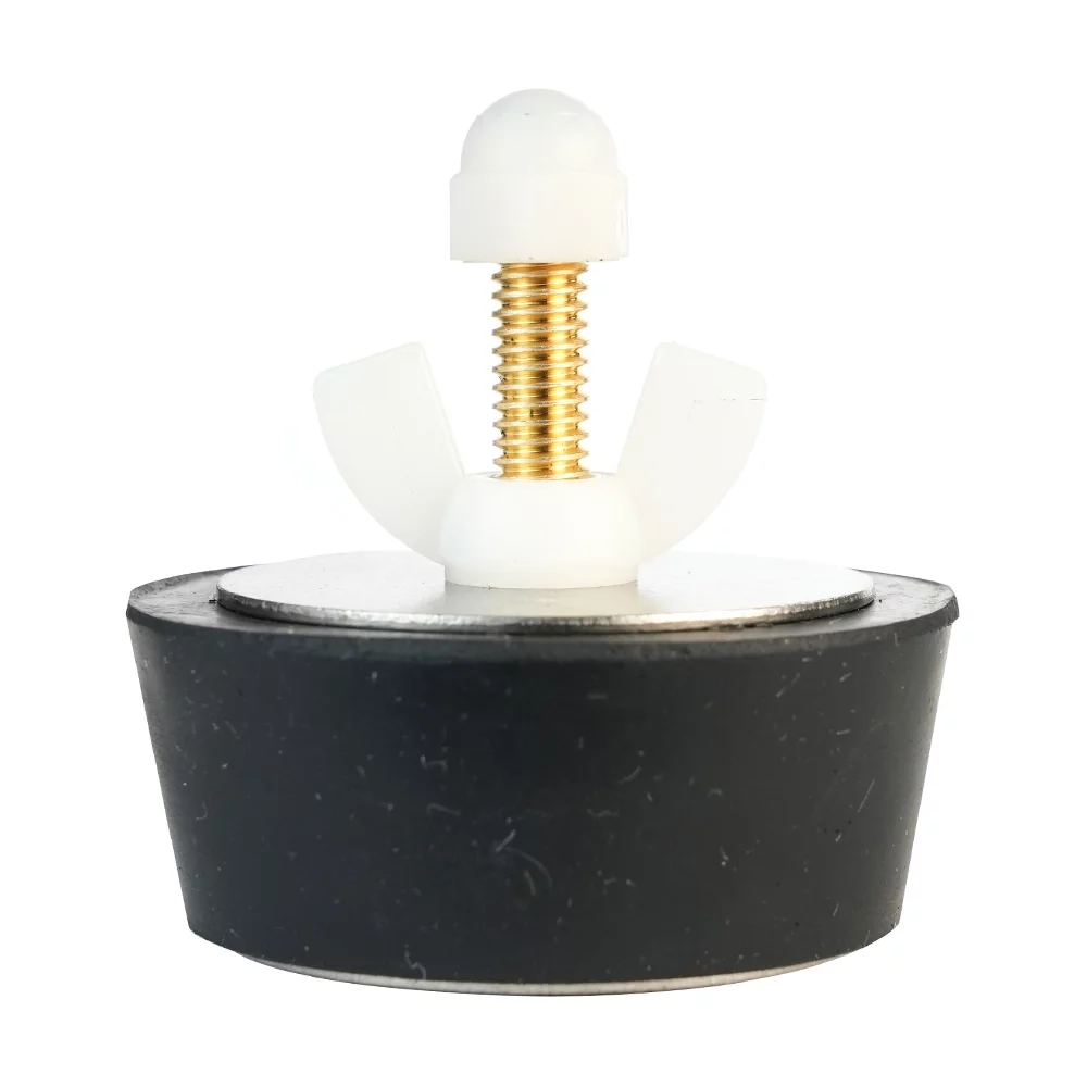 Lamprey Hardware #12 Winter Plug Blow Thru with Schrader Valve 2 inch Fittings - LHBP12