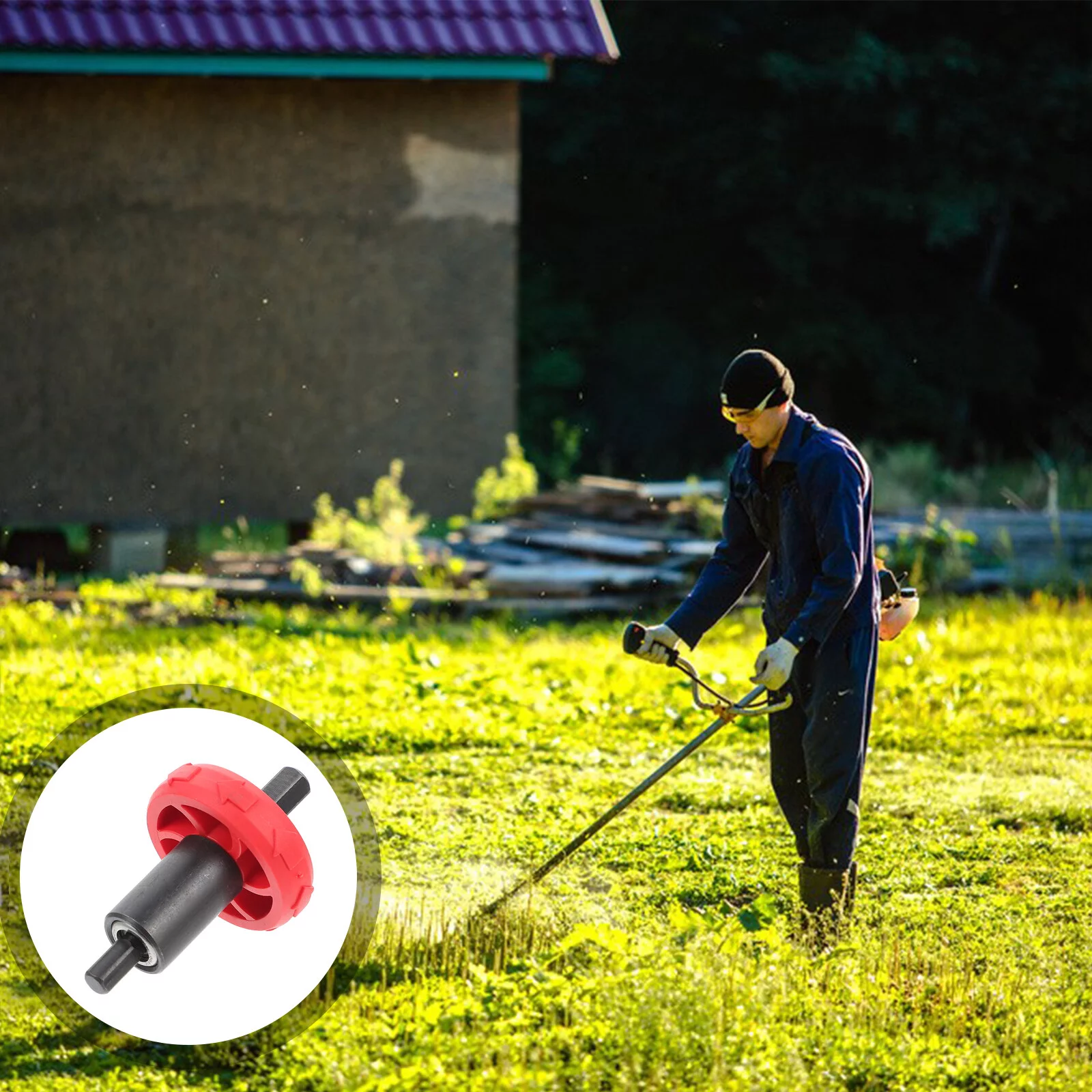 Qumonin Electric Lawn Mower Drill Bit Adapter for Garden Tools