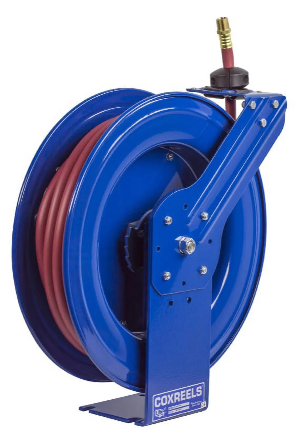 Coxreels SH Series Super Hub Air/Water Hose Reel, With 3/4in. x 50ft. PVC Hose, Max. 300 PSI, Model# SH-N-550