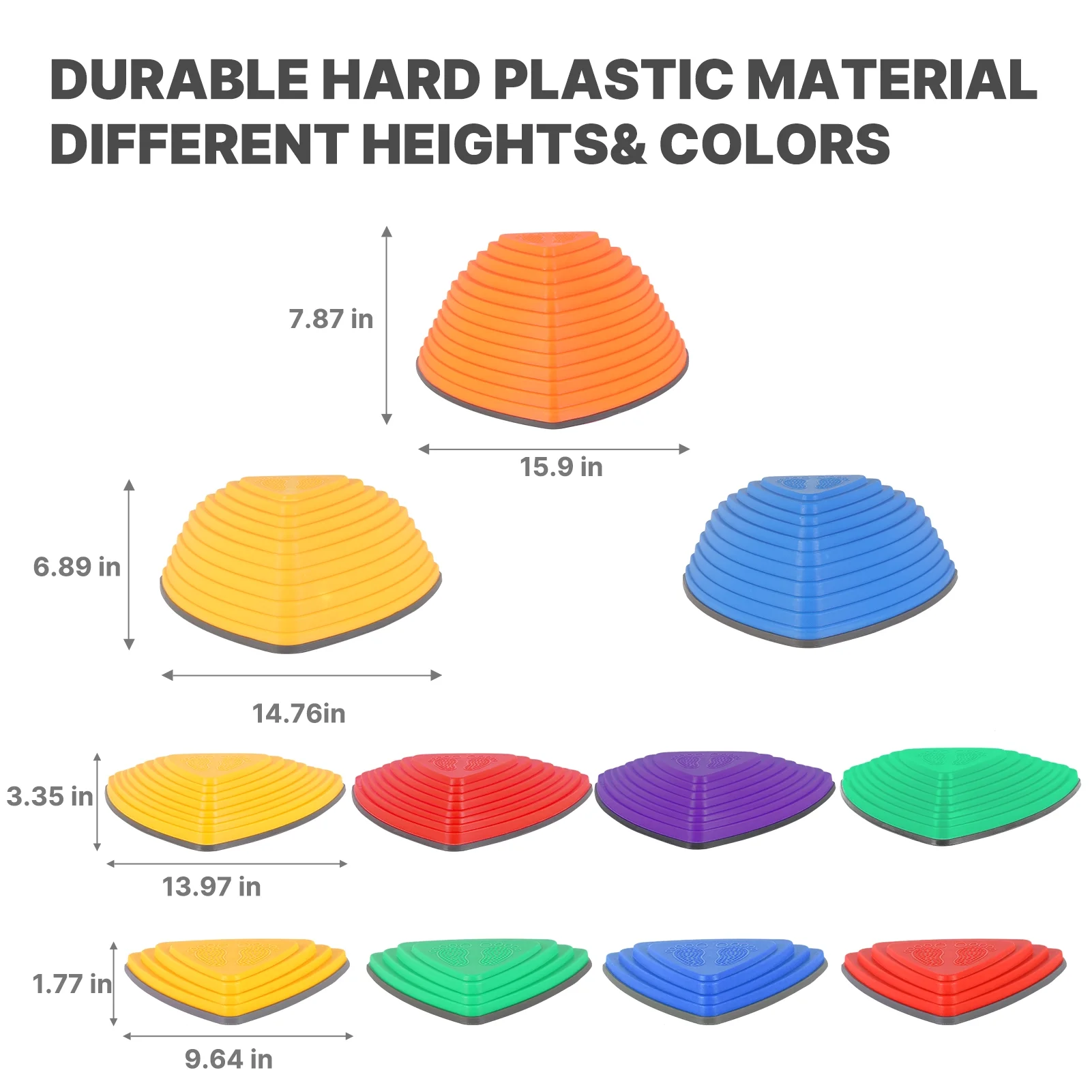 Stepping Stones for Kids, 11 PCS Sets for Balance with Non-Slip Bottom，Indoor or Outdoor Play Toddler Obstacle Course Promoting Coordination