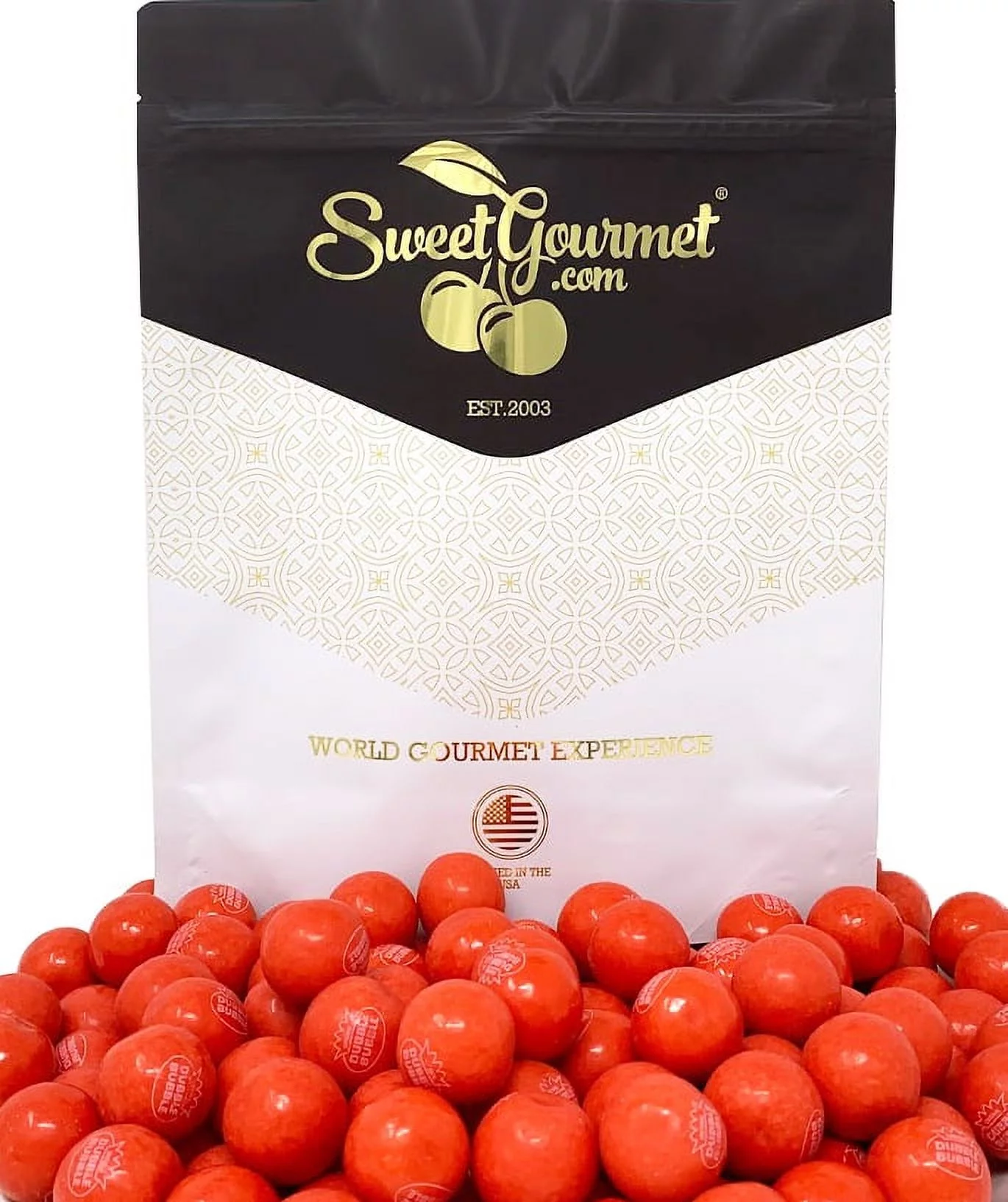 SweetGourmet Hot Chew Cinnamon Bubble Gum Balls | 1.5 Pounds