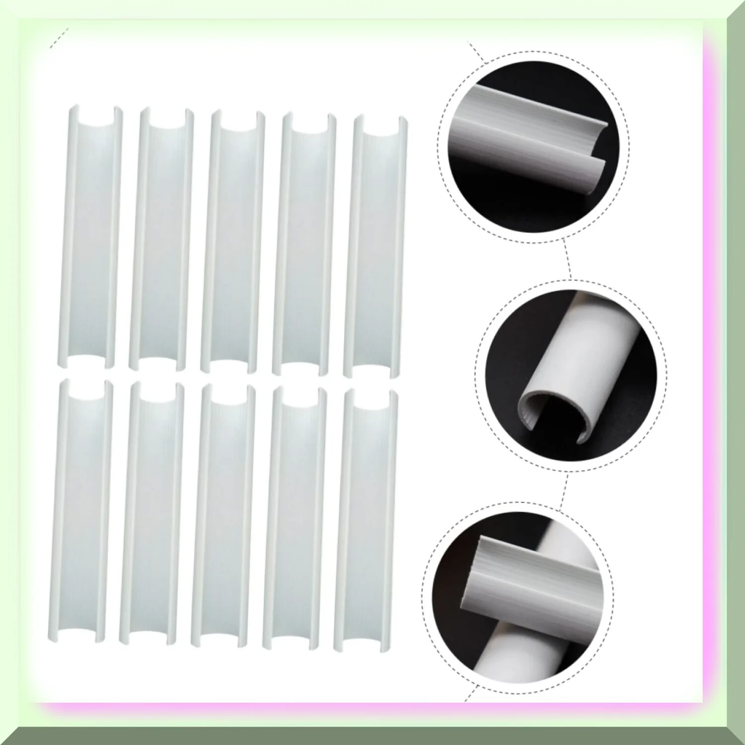 SnapStitch House Embroidery Kit - 10pcs Square Tool Set with Cross Frame Buckles, Plastic Hoop Clips, and Stuck Tube. Convenient and Versatile Embroidery Accessories.