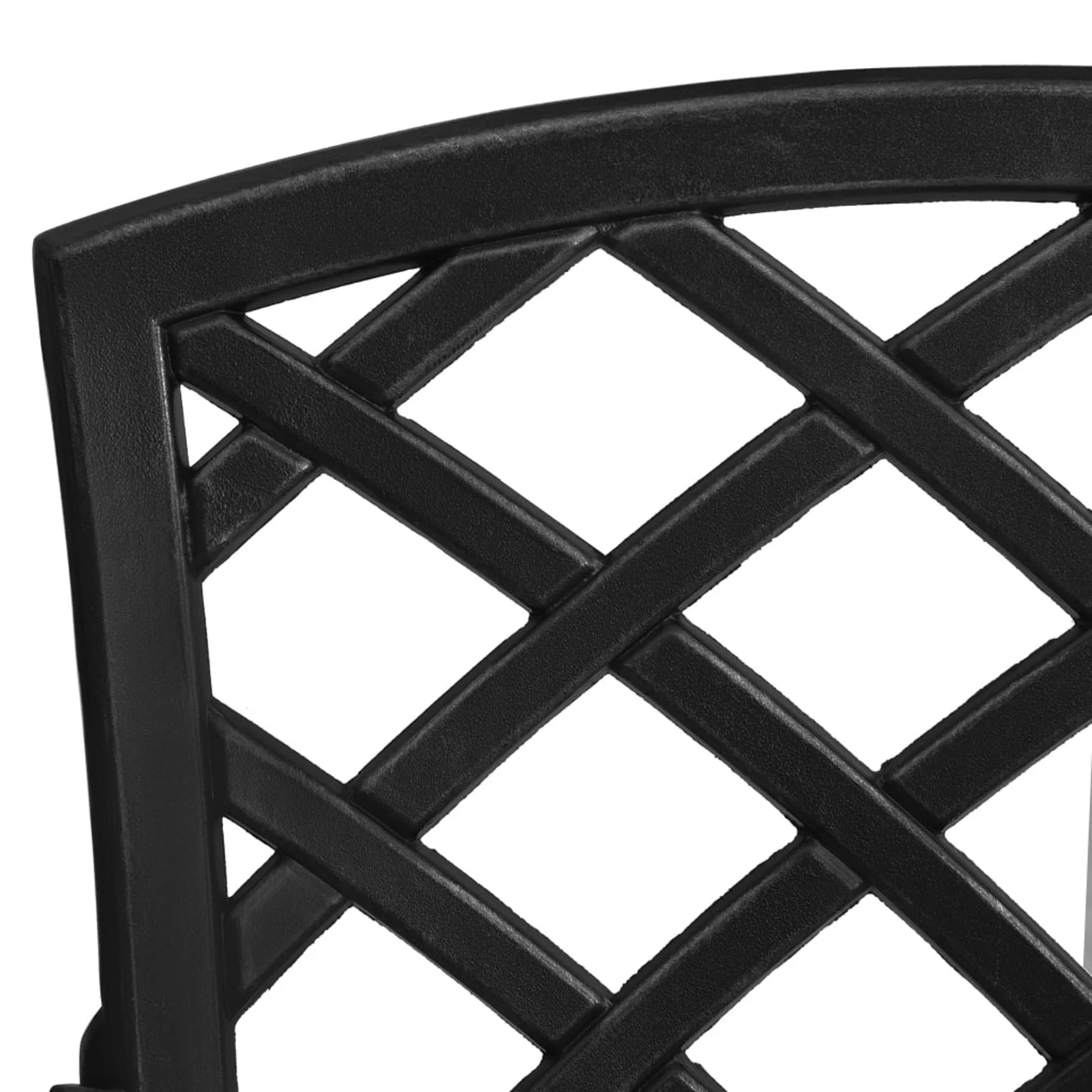 Carevas Patio Chairs 2 pcs Cast Aluminum Black