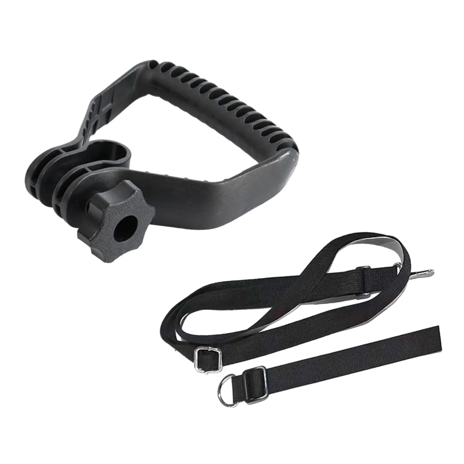 SunniMix Brush Cutter Replacement Handle with Ergonomic Universal Non-Slip Shoulder Strap