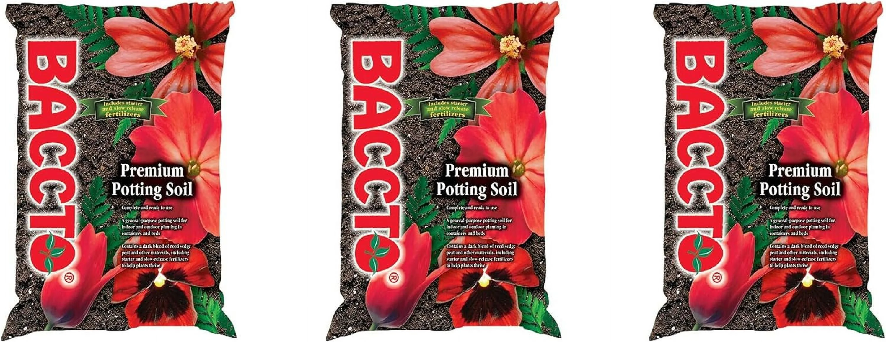 General All Purpose Potting Soil with Perlite for Indoor Outdoor Pots, Planters, Raised Bed, and Container Gardening, 50 Pounds (3 Pack)