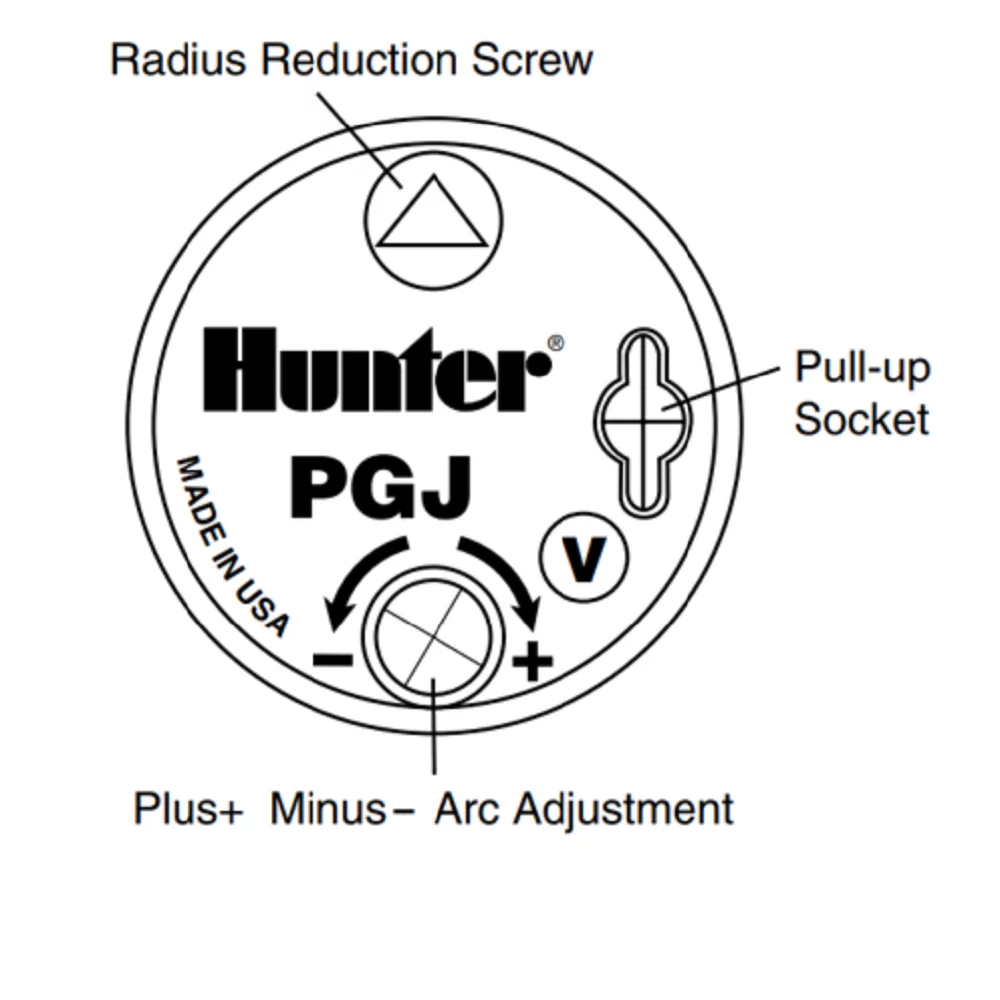 New Hunter Sprinkler key PGP PGJ I20 I40 Orbit K Rain 1 Piece