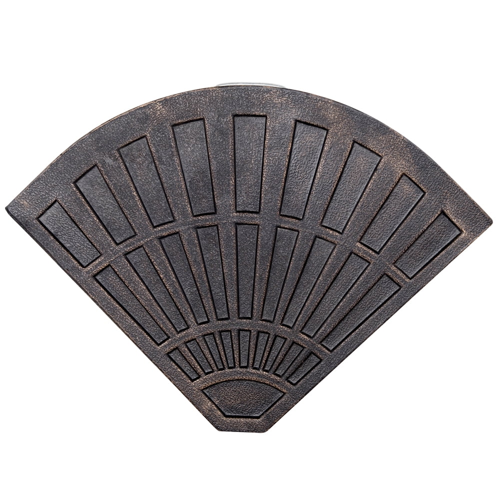 Umbrella Stand Patio Umbrella Base Fan Shaped 30 lbs Bronze Resin for Cross Base, 1 Piece