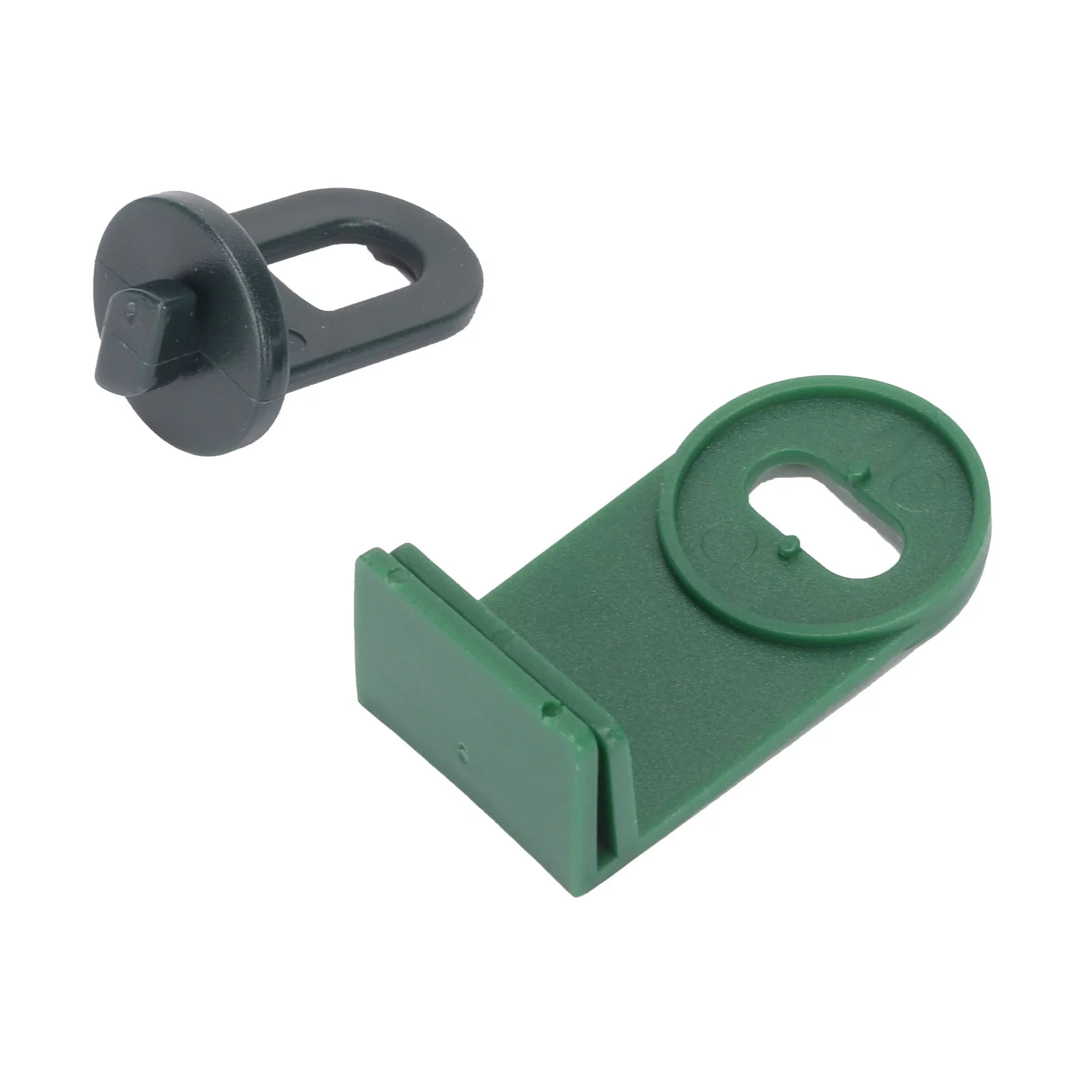 Qukaim Plastic Greenhouse Twist Clips, 50PCS Greenhouse Shading Fixing Clips with 50 Ring Buckle, Insulation Plant Hangers