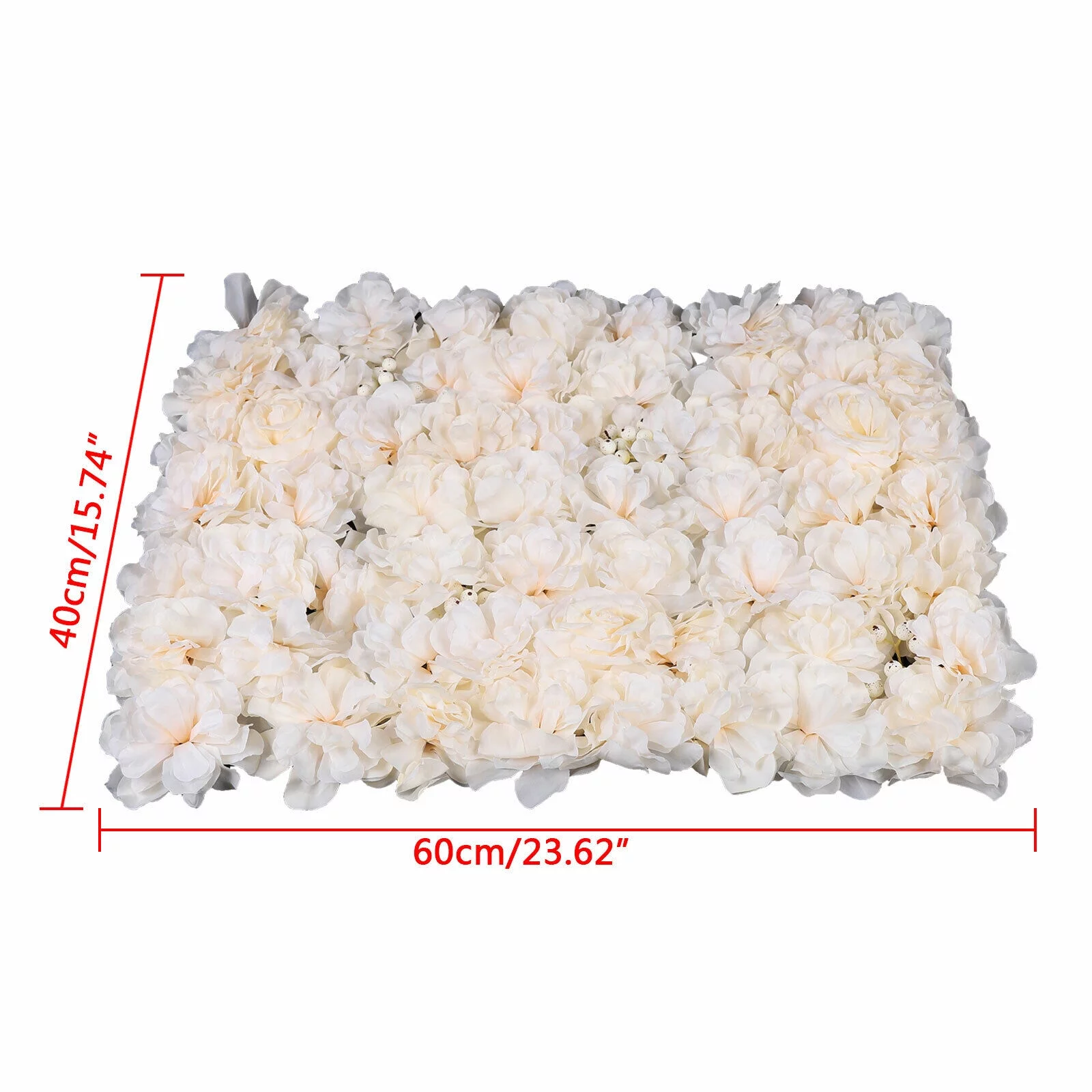 Miumaeov Artificial Fake Flower Wall Panel Hydrangea Backdrop Banquet Wedding Party Decor