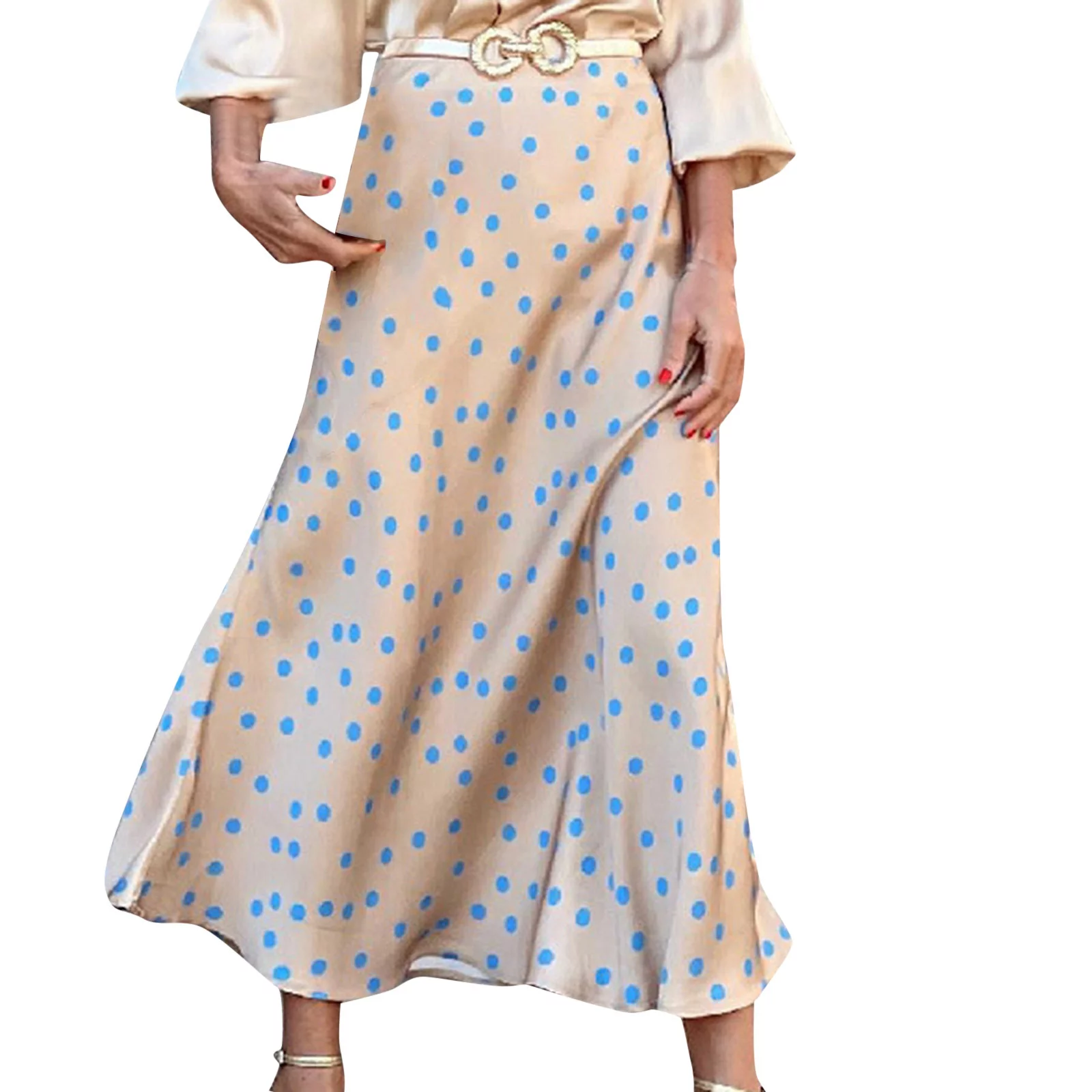 Autumn Cargo Skirt Women'S Mesh Skirt Large Swing A Line Yarn Skirt Mid Length Pleated High Waist Puffy Fairy Skirt Skirt Hangers Wood