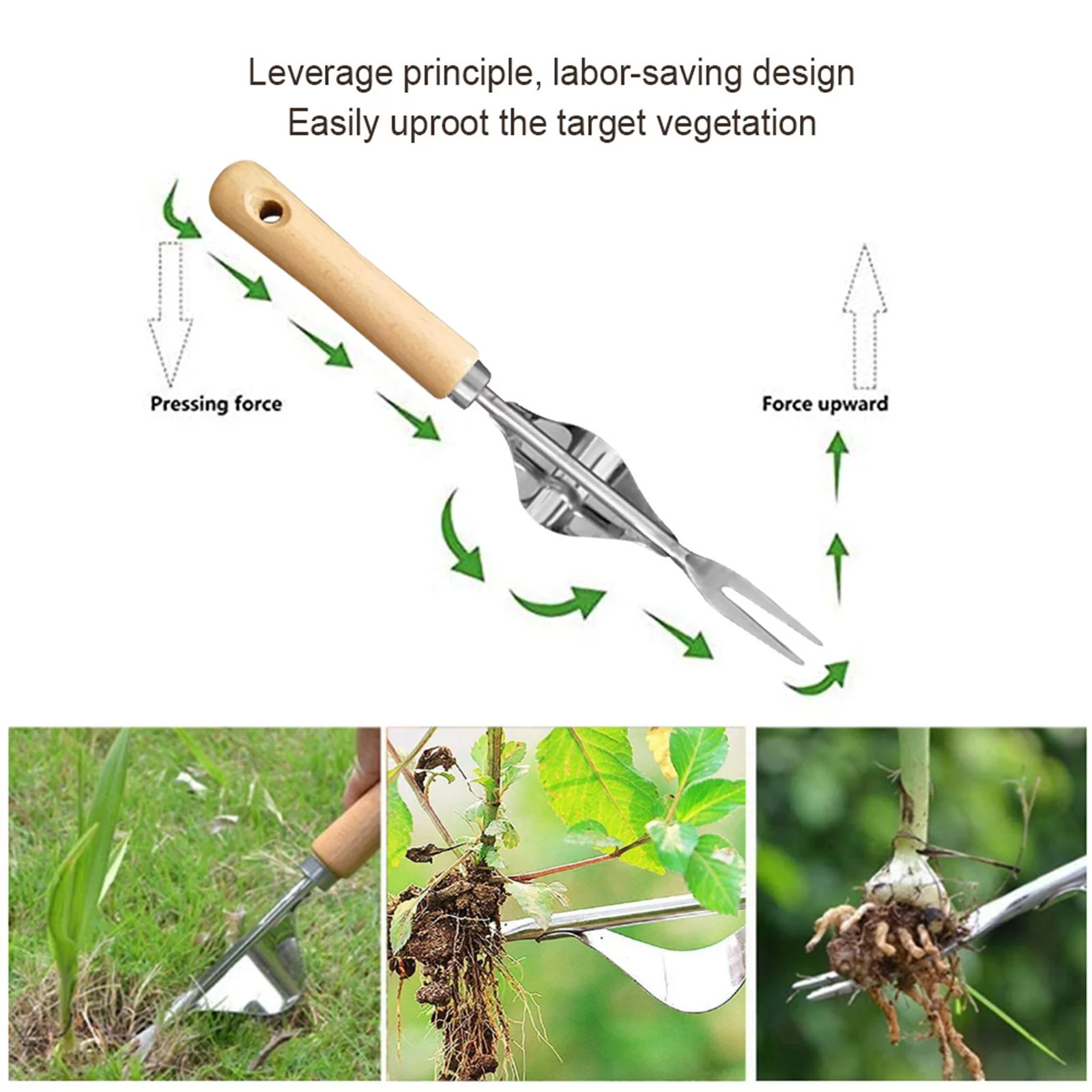 AaSFJEG 420 Party Decorations Garden Outdoor Removal Stainless Steel Digging Lawn Multifunction Weeder *6Pcs
