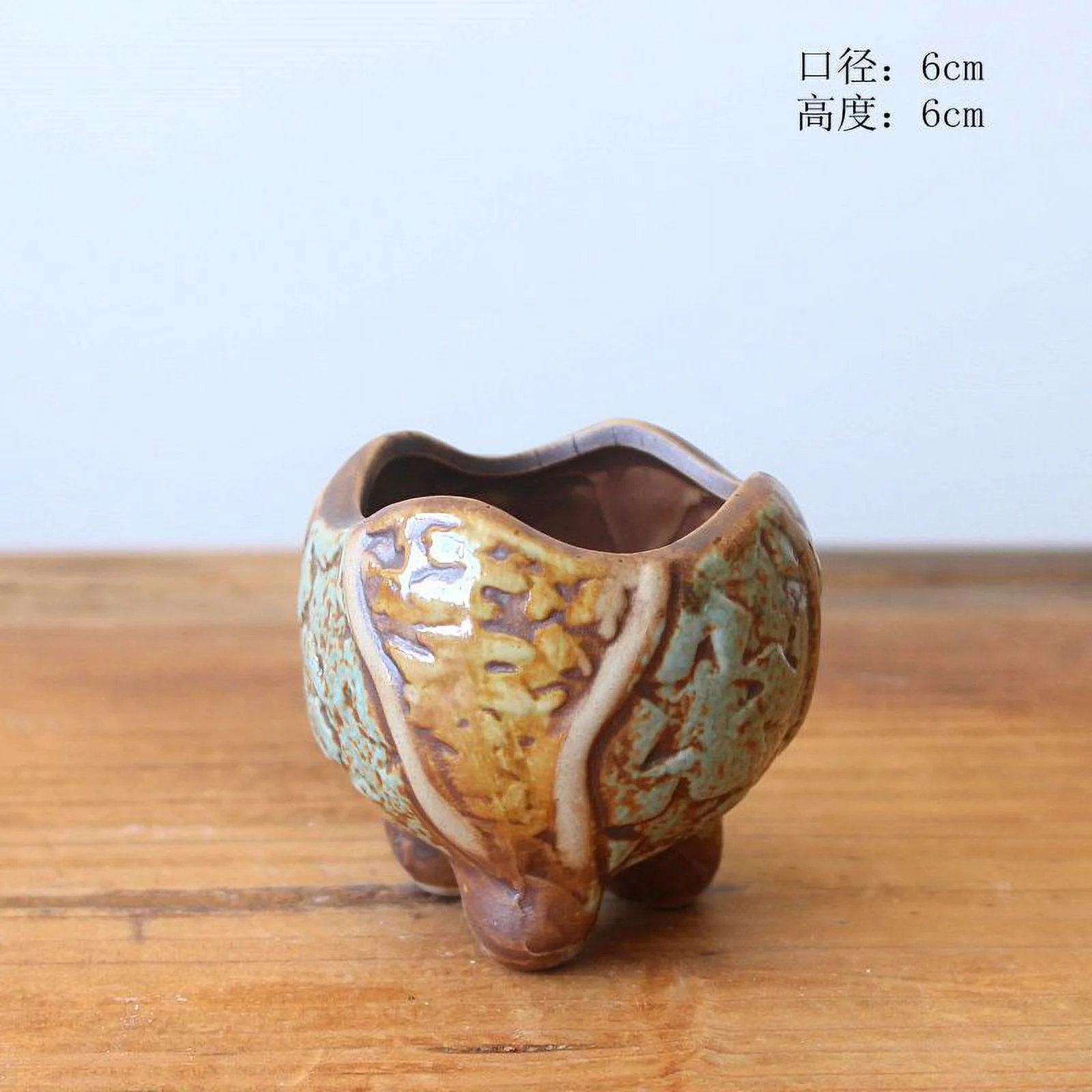 Hand-Painted Succulent Mini Planters - Nursery Pots for Seedlings, Thumb Pots, Desktop Potted Plants