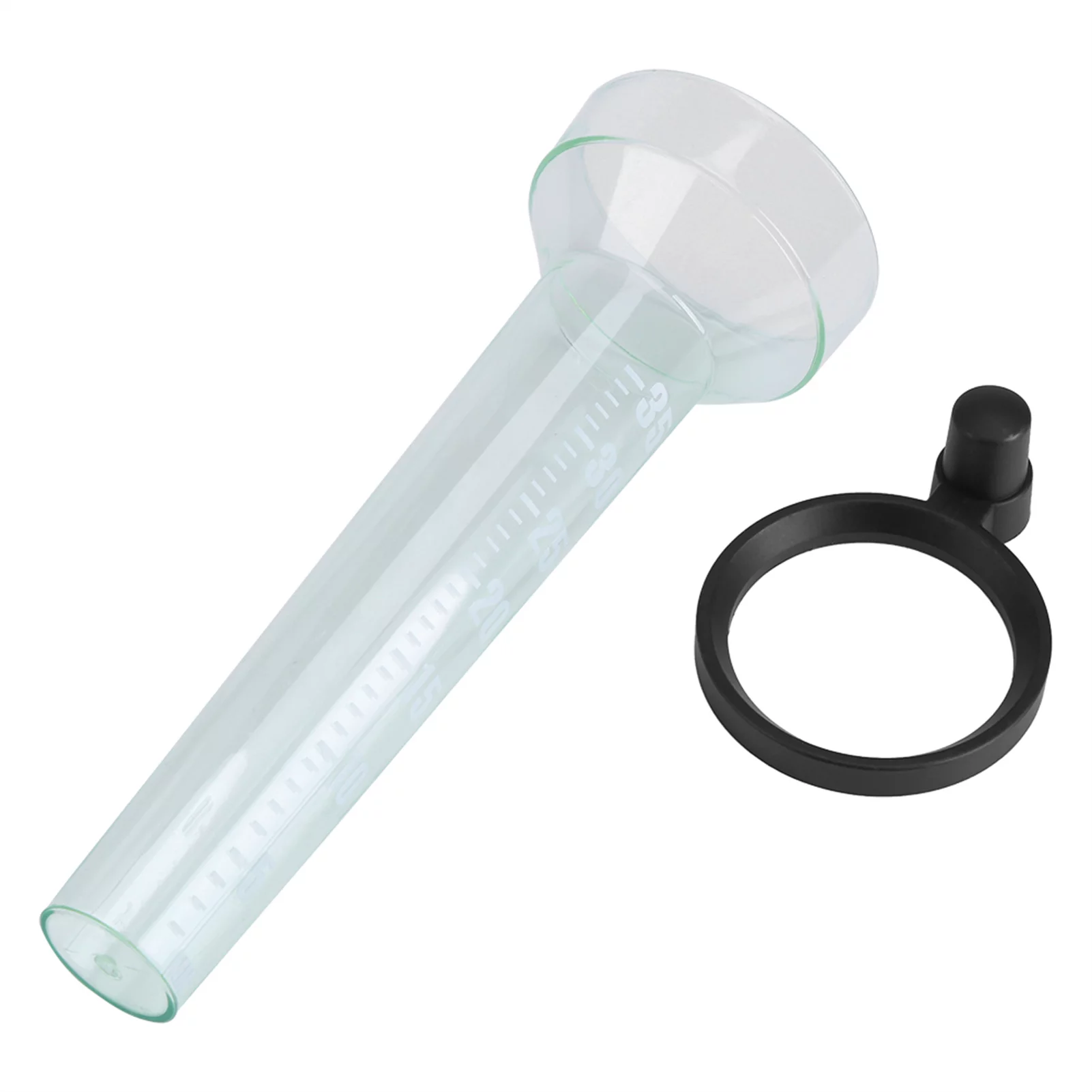 Samfox Rain Gauge - Plastic 35mm Capacity Rain Collector Accurate Measurement Outdoor Rain Gauge