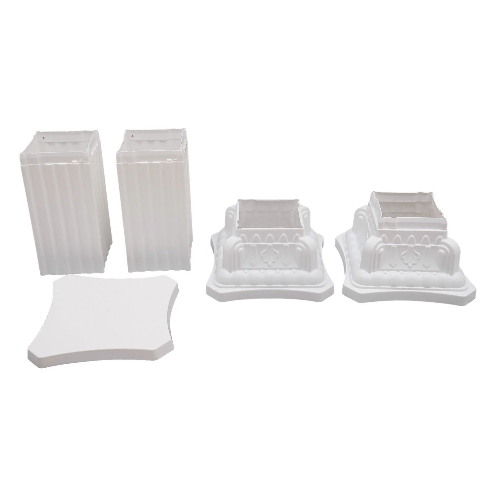 2Pcs Wedding Roman Column, Wedding Party Plant Pot Pedestal Bracket Event Decoration, Garden, Courtyard, Church, Wedding, Party