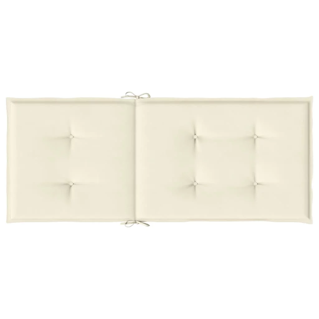 Folding Patio Chairs 6 pcs with Cushions Solid Acacia Wood