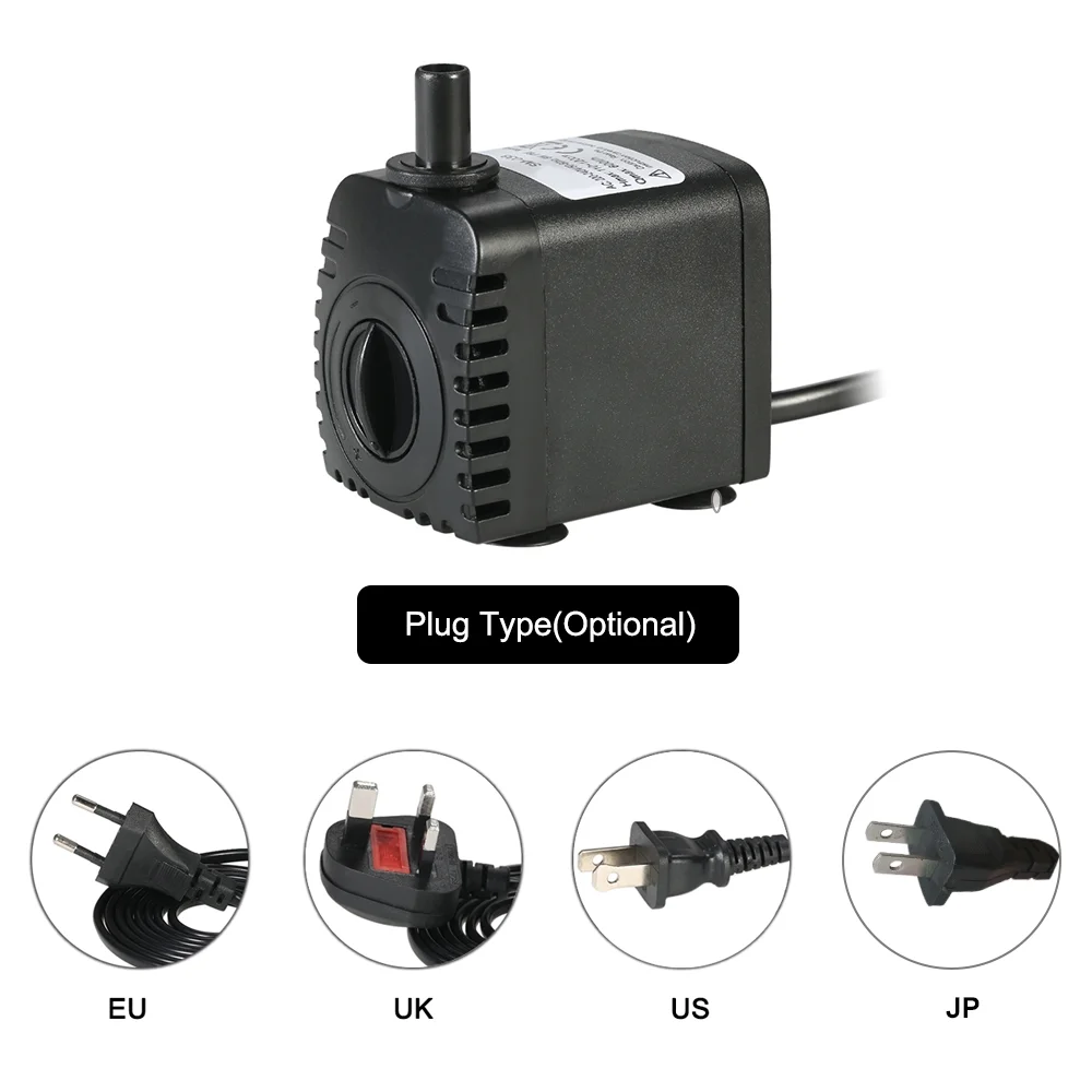 Water Strider Fountains Pump,Water 8W Submersible Water 600L/H 8W Submersible Water 2 Nozzles Pump Submersible Water Pump Pond Water 2