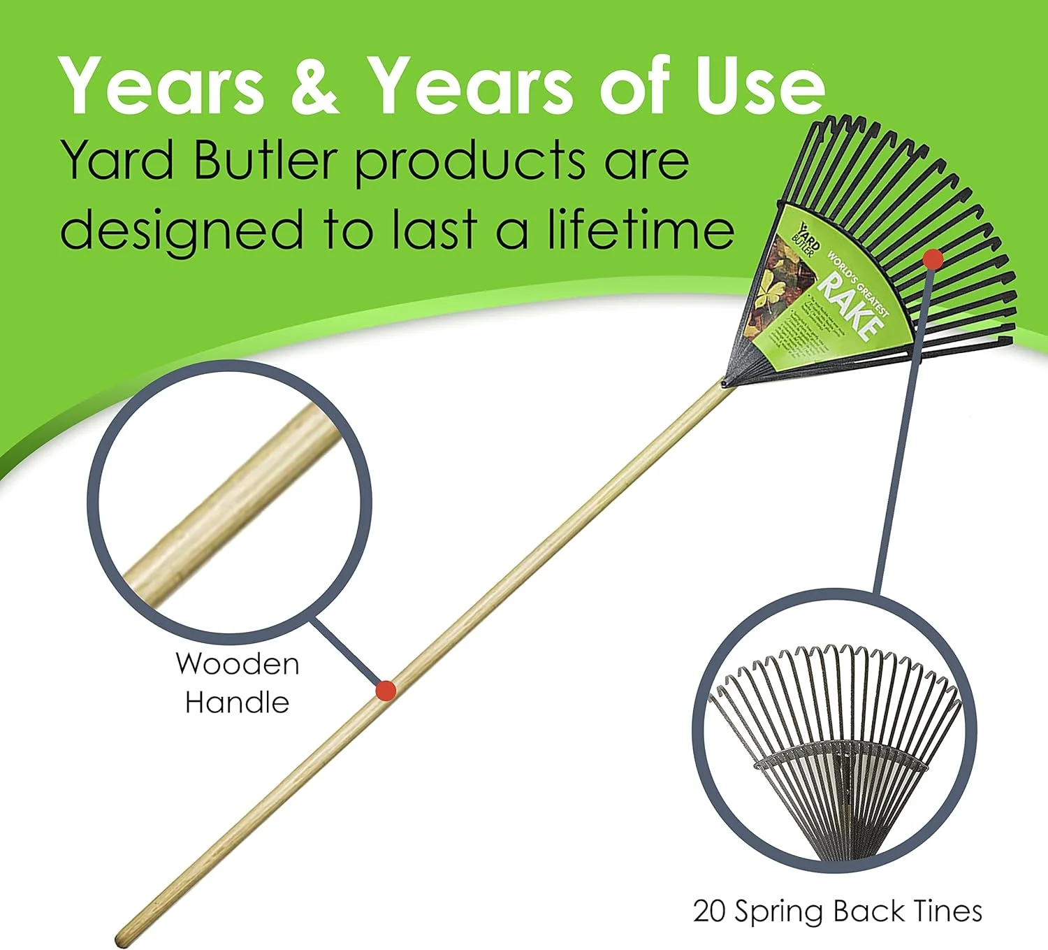 Metal Rake - Small Rake That's Gentle On Plants - Garden Tools For Gardening, Landscaping Tools, Landscape Rake, Tools For Lawn And Garden, Zen Garden Tools