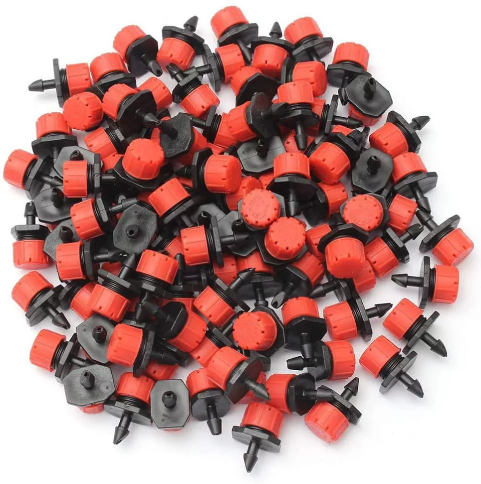 Irrigation Drippers Sprinklers Adjustable Micro Irrigation Sprinklers Anti Clogging Watering System for Drip Irrigation System 100pcs