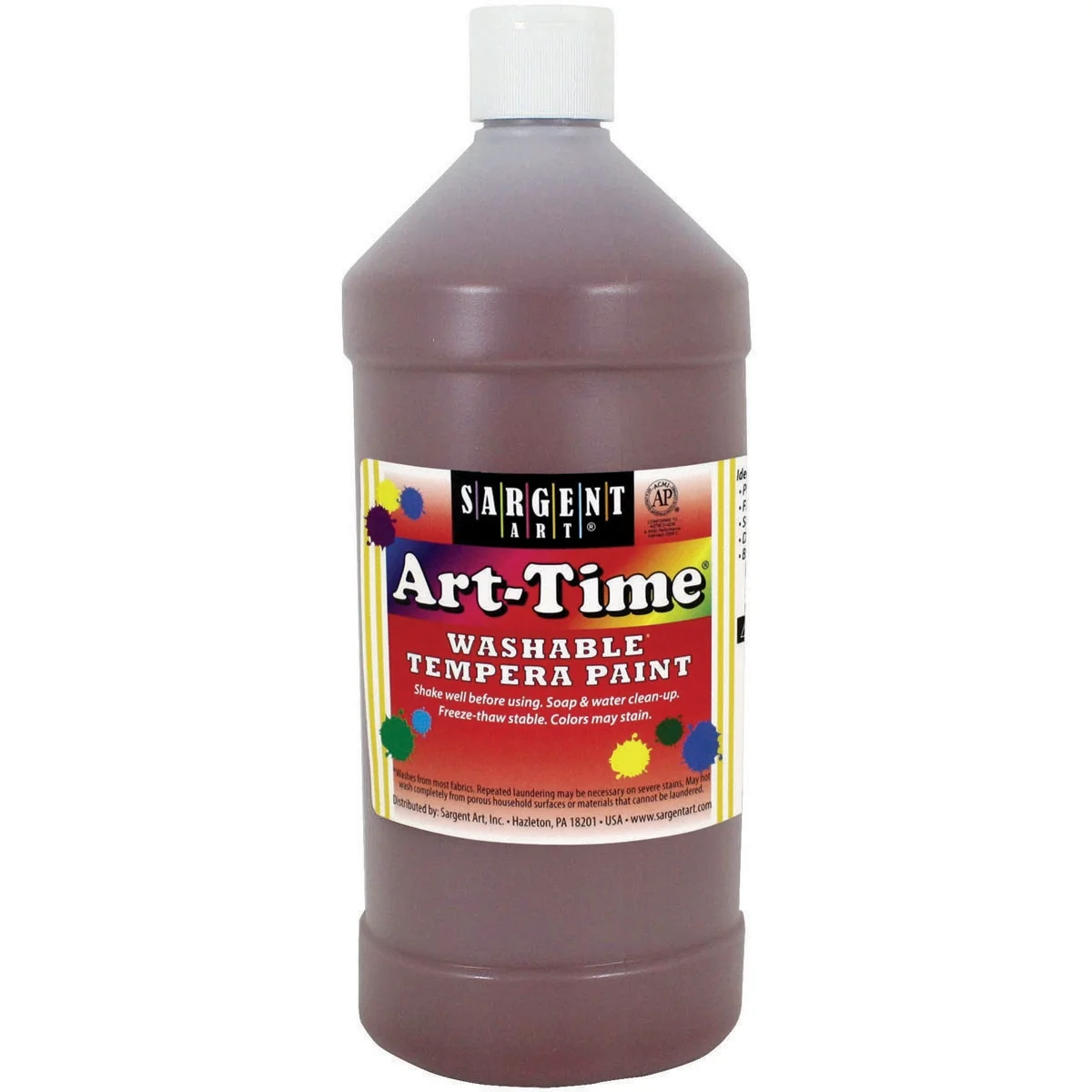Washable Art-Time(R) Tempera Paint 32oz-Brown