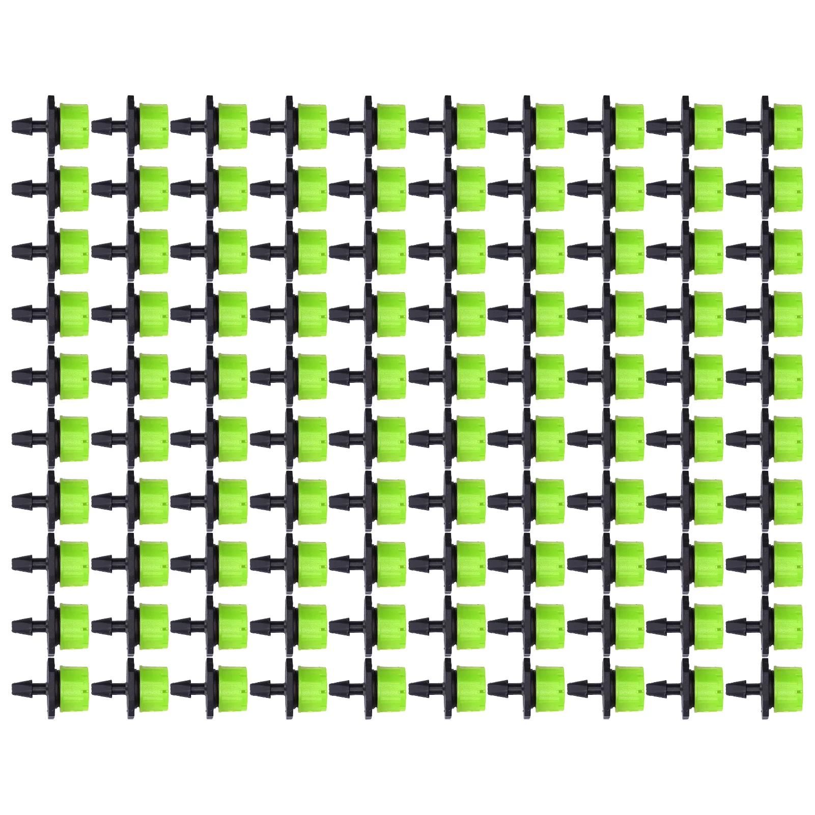 Drip Irrigation Emitter 100Pcs 8 Hole Drip Irrigation Emitter Adjustable Drip Irrigation Sprinkler for Garden Greenhouse Courtyard Green