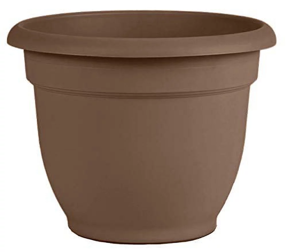 Bloem Ariana Planter w/ Self-Watering Disk, Chocolate - 16