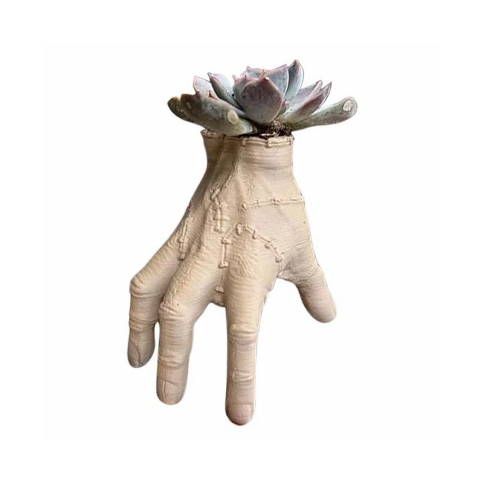 SIfdSeng Family Broken Hand Flower Pot Atmosphere Decoration Outdoor Horticultural Supplies Dad Gifts for Fathers Day Funny 4th of July Accessories July 4th Decorations