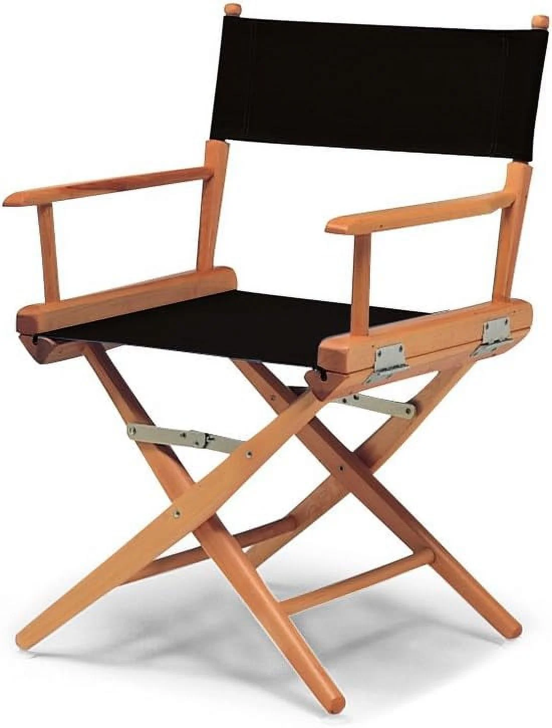 60305C01 World Famous Dining Height Director Chair, Black with Varnish Frame