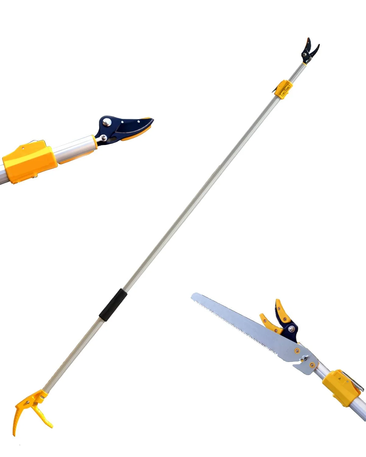 Hectare long reach Aluminum Telescopic long reach 10 feet Cut and hold pruner and fruit harvestor with Saw