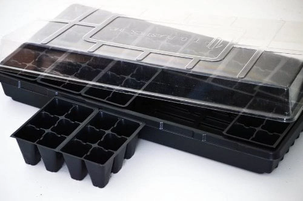 Seed Starter Germination Station Complete Kit w/ Dome, 72 Cell Tray and Growing Tray
