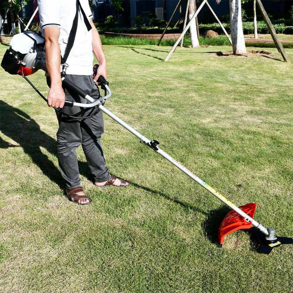 Straight Shaft String Gas Trimmer 2 Stroke 52 CC Weed Grass Eater Brush Cutter