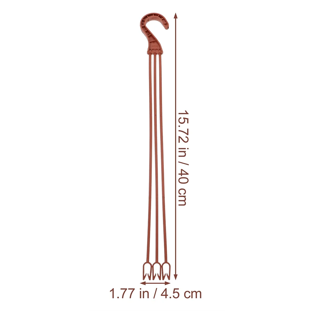 25pcs Plastic Hanging Flower Plant Holders Pots Hanging Hooks for Garden