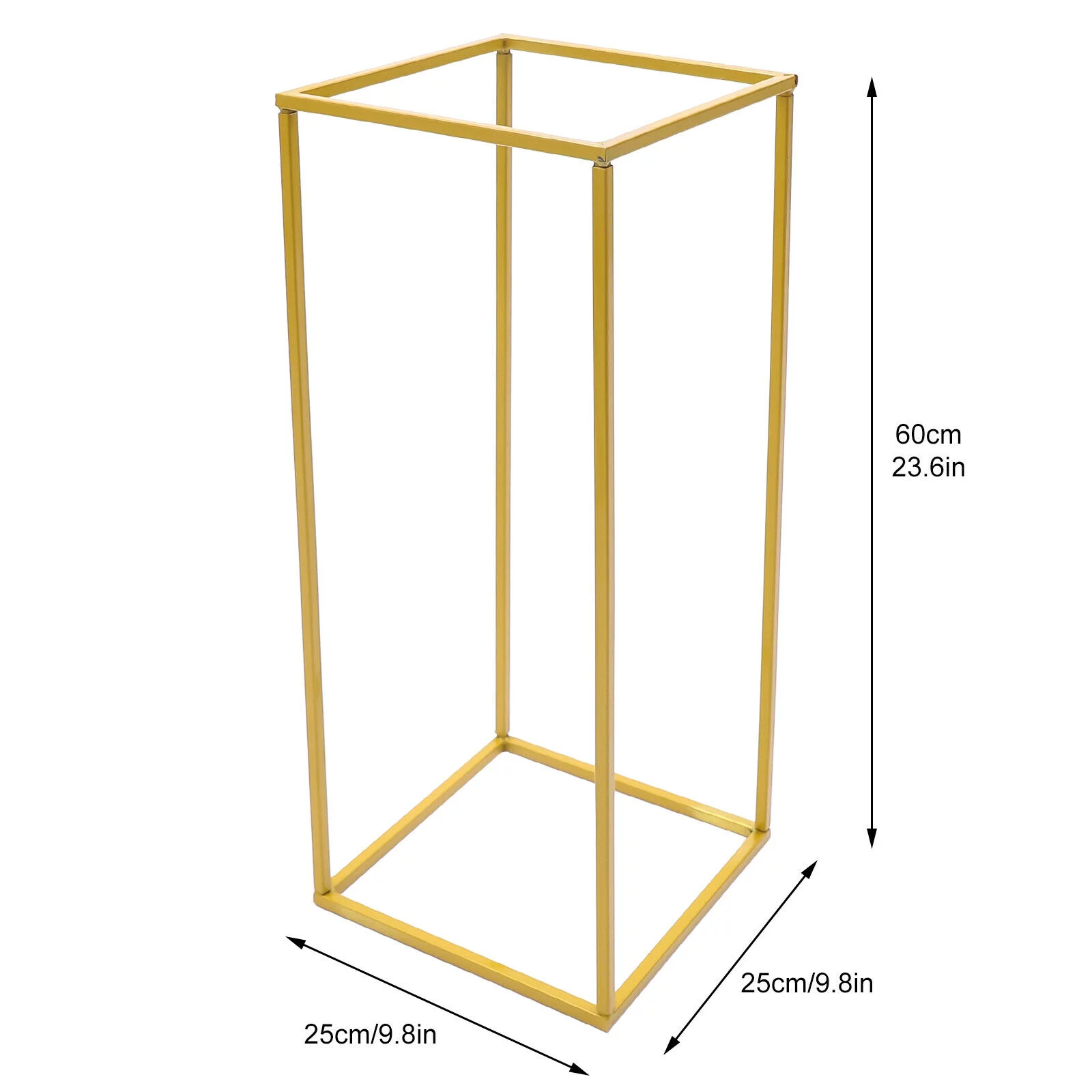 Miumaeov 2Pcs Gold Metal Geometric Plant Stands Home Party Decor Wedding Floral Holders