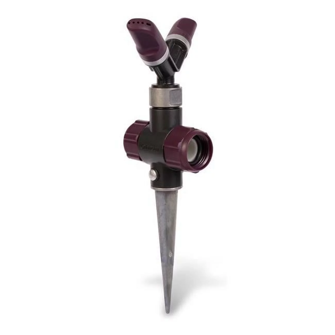Metal Spike Base Whirling Sprinkler, Purple