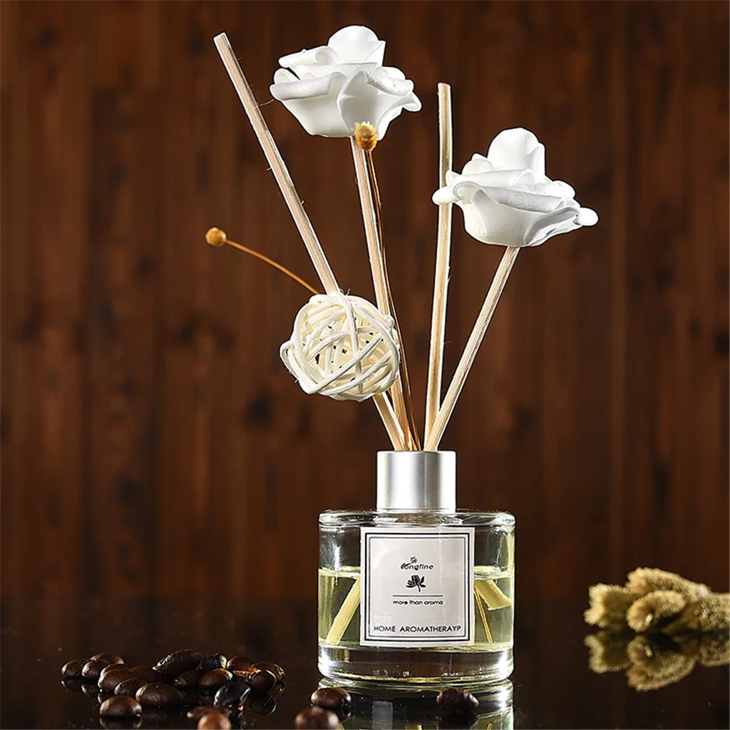Reed Oil Diffusers with Natural Sticks, Glass Bottle and Scented Oil 50ML Wisteria Hanging Garland Long Stem Sunflowers Flowers Flowers in Pot Wisteria Flowers Fall